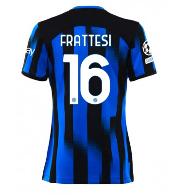 Inter Milan Davide Frattesi #16 Hjemmebanetrøje Dame 2023-24 Kort ærmer